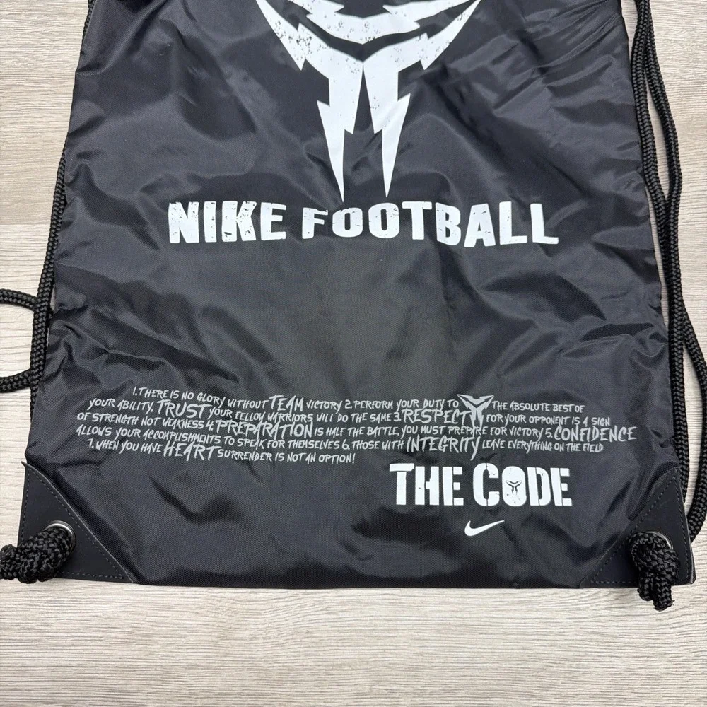 Nike Football BlackTravel Drawstring Backpack 